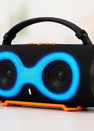 Колонка charce 6 led bluetooth / акустика 50вт
