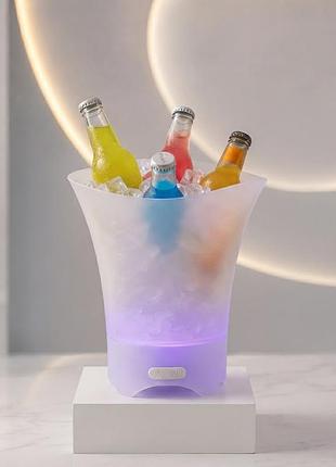 Відро для льоду, що світиться 5л / відро з bluetooth і підсвічуванням / bucket light