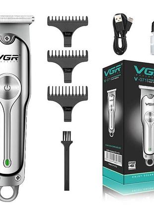 Акумуляторна машинка для стрижки волосся vgr v-071