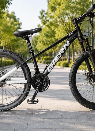Гірський велосипед giern 24-701 24" зі сталевою рамою та обладнанням l-twoo чорний