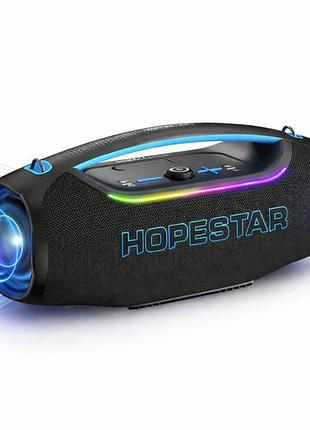 Колонка bluetooth hopestar a60 ultra 450 вт з мікрофоном rgb, ipx6, 30000 маг