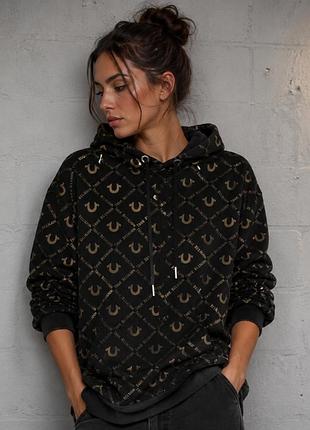Свободное худи унисекс true religion