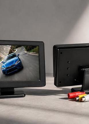 Дисплей lcd 4.3" для двох камер / монітор для камери заднього виду / автомобільний монітор для камери