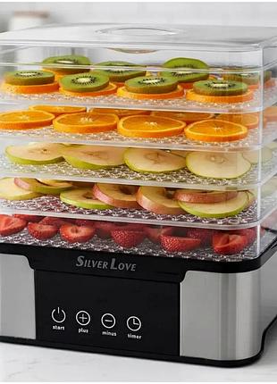 Электросушилка для овощей и фруктов silver love rb-912