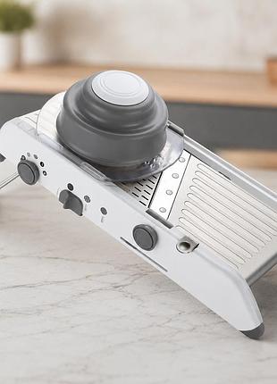 Регулируемая терка-шинковка для овощей / овощерезка smart multifunctional mandoline slicer / механический измельчитель