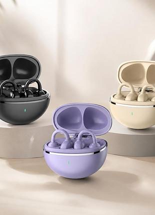 Бездротові спортивні навушники із затискачем на вухо bluetooth 5.4