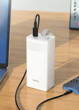Power bank hoco j89a powermaster 22.5w fully compatible 60 000 mah / портативная батарея 60000mah power bank быстрая зарядка