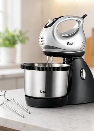 Миксер ручной с чашей egg beater r.6628 raf / кулинарный миксер для теста 1000 вт