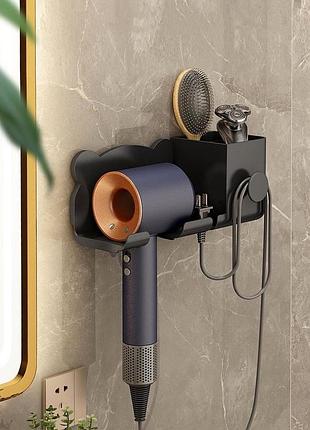 Настенный держатель полка для фена и штекера storage shelf