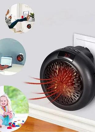 Портативний обігрівач, тепловентилятор wonder heater 900 вт з таймером klw-019a1