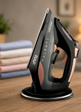 Праска raf electric steam iron r.1388 / парова праска бездротова + зарядна база, 2400 вт / праска з керамічним покриттям