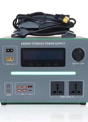 Портативна зарядна станція з портами usb-a та type-c yn30-1200w lifepo4 | 1152wh