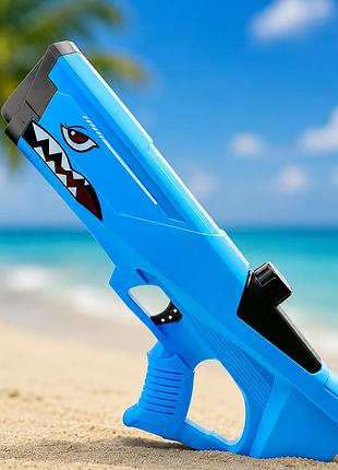 Водяний пістолет дитячий shark water gun / бластер водний автомат