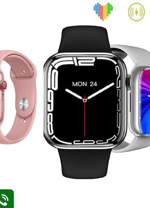 Умные смарт-часы smart watch m7 pro max 45mm электронные наручные смарт часы с функцией звонка