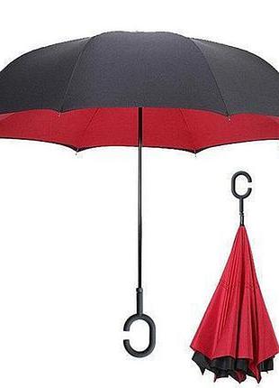 Умный зонт обратного сложения up-brella