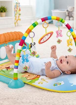 Детский развивающий игровой коврик piano fitness rack x-646