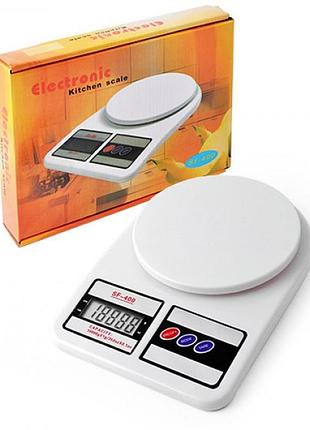 Ваги кухонні електронні до 7 кг electronic kitchen scale sf-400 (електронік кітчен скейл)