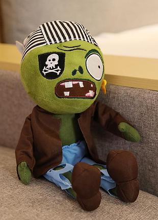 Мягкая игрушка растения против зомби 30 см зомби пират plants vs zombies