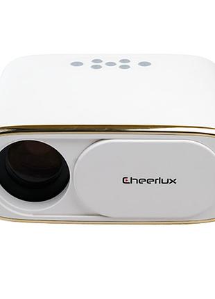 Портативный wifi мини led проектор android 9.0 full hd 1920*1080 p 4000 lumen с динамиком + bluetooth 5.0 cheerlux c16