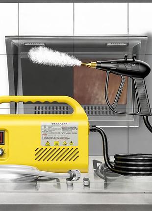 Портативний пароочисник qx003 з мийкою високого тиску 3 насадки 2500w