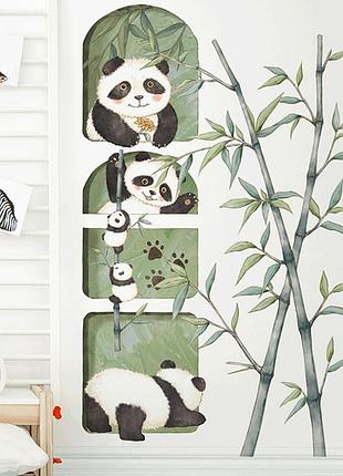 Виниловые наклейки панда hello panda! (лист 60 х 90 см) б132-8 cgxm zdb2675