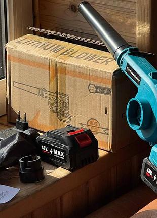 Аккумуляторная воздуходувка пылесос 2в1 с мешком для пыли blower ly-4