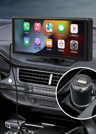 Универсальный сенсорный дисплей 10 дюймов с камерой carplay и android auto