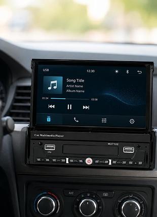 Мультимедійна автомагнітола 1din із сенсорним дисплеєм 7 дюймів та bluetooth / автопрогравач з пультом