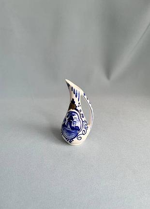 Мініатюрний вінтажний глечик delft blue, нідерланди