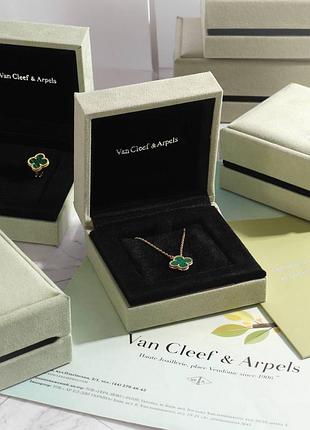 Подвеска van cleef & arpels alhambra green