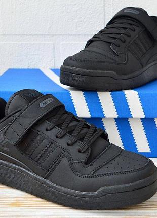 Кросівки чоловічі adidas нубукові чорні 44
