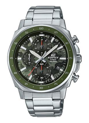 Чоловічі кварцові наручні годинники casio efv-600d-3c, браслет, мінеральне скло, wr 100