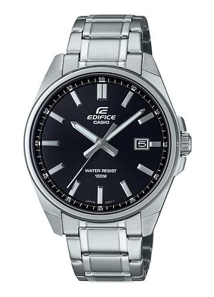 Чоловічі кварцові наручні годинники casio efv-150d-1a, браслет, мінеральне скло, wr 100