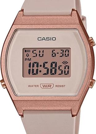 Casio lw-204-4a — жіночий цифровий годинник, полімерний ремінець, wr 50 м