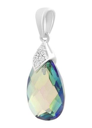 Срібна підвіска komilfo з містик топазом 3.365ct (2203797)