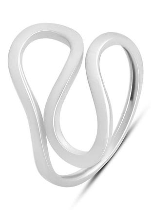 Серебряное кольцо komilfo с без камней, вес изделия 1,64 гр (2197621) 18.5 размер