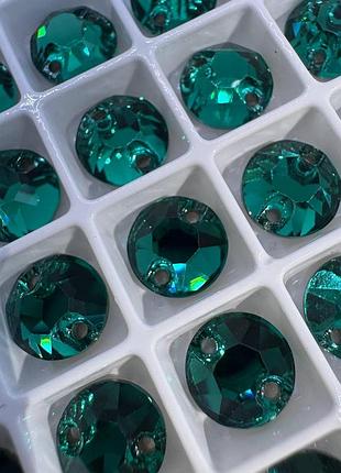 Пришивные стразы xirius lux 8 мм, green zircon, 1 шт.