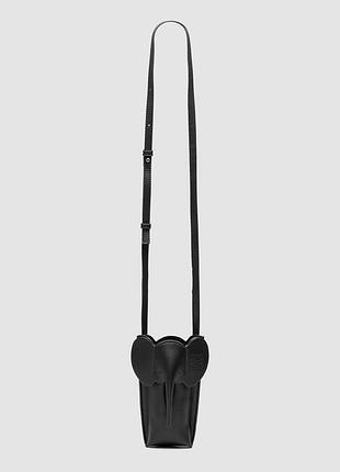 💎 loewe elephant pocket bag in classic calfskin black