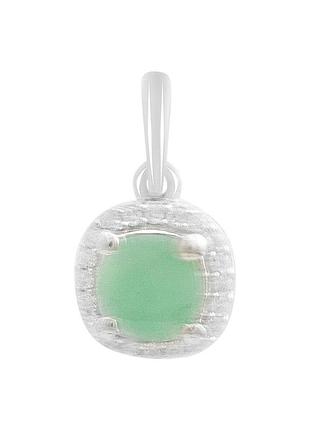 Срібна підвіска komilfo зі смарагдом 0.666ct (2206231)