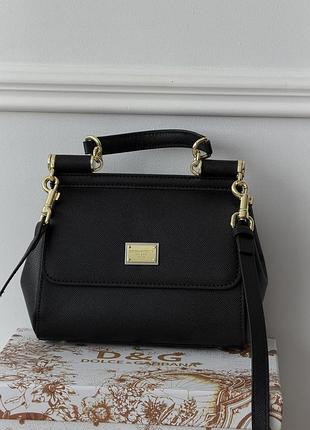 Сумка dolce&gabbana sicily - premium черный 21cm