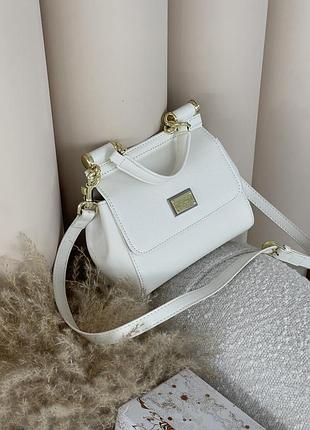 Сумка dolce&gabbana sicily - premium белый 18cm