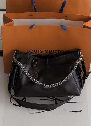 Сумка louis vuitton carryall cargo vibe pm lux черное серебро