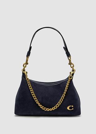 💎 coach juliet shoulder bag blue suede