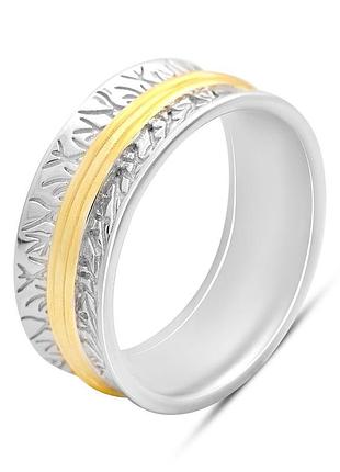 Серебряное кольцо komilfo с без камней, вес изделия 5,42 гр (2209003) 17 размер