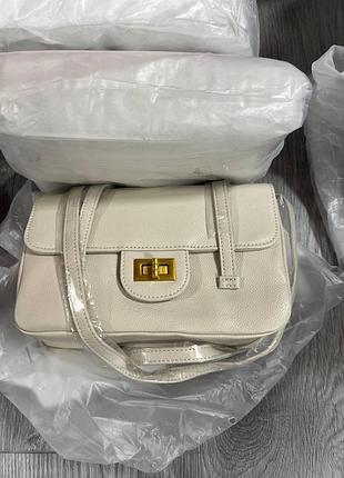🤍 blanc bag cream/gold