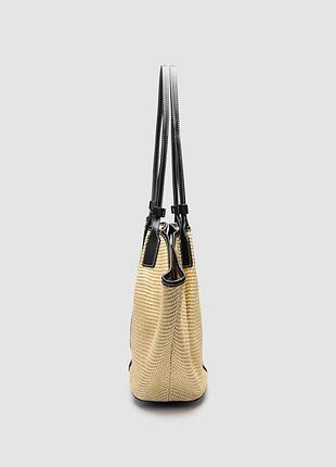 🤍 palmaire bag raffia/black 2