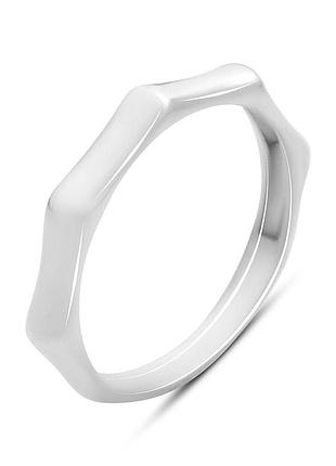 Серебряное кольцо komilfo с без камней, вес изделия 1,18 гр (2199076) 17.5 размер