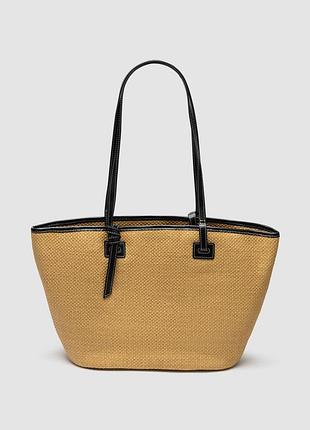 🤍 solara bag raffia/black