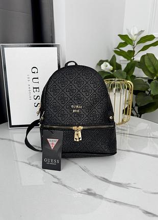 Рюкзак guess backpack mini чорний стеганий