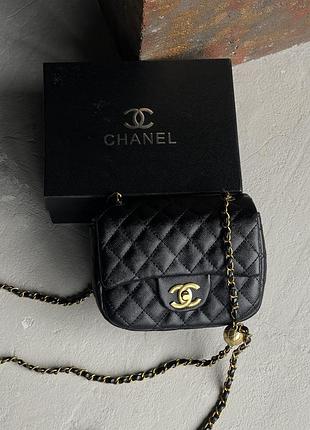Сумка жіноча chanel міні — люксова якість чорний